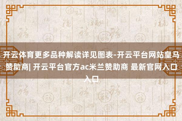 开云体育更多品种解读详见图表-开云平台网站皇马赞助商| 开云平台官方ac米兰赞助商 最新官网入口