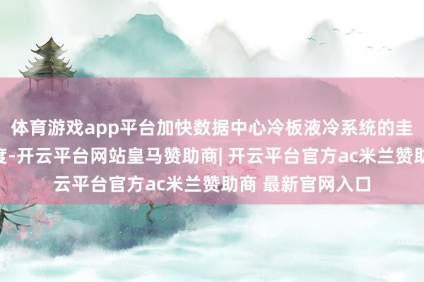 体育游戏app平台加快数据中心冷板液冷系统的圭臬化、措施化程度-开云平台网站皇马赞助商| 开云平台官方ac米兰赞助商 最新官网入口