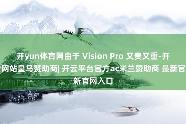 开yun体育网由于 Vision Pro 又贵又重-开云平台网站皇马赞助商| 开云平台官方ac米兰赞助商 最新官网入口