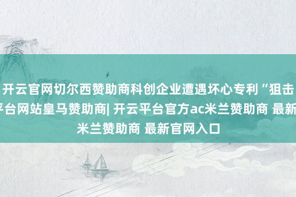 开云官网切尔西赞助商科创企业遭遇坏心专利“狙击”-开云平台网站皇马赞助商| 开云平台官方ac米兰赞助商 最新官网入口